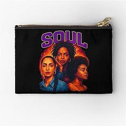 Beautiful Queen of Soul - Lauryn Hill - Sade - Jill Scott Zipper Pouch