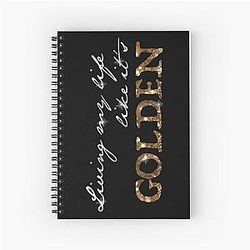 Living My Life Like It's Golden  Jill Scott Spiral Notebook