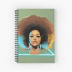 RIGHT ANGLE PORTRAIT Jill Scott Spiral Notebook