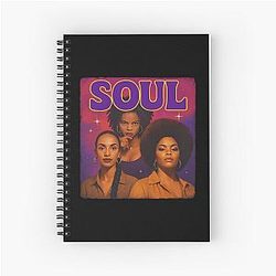 Beautiful Queen Of Soul - Lauryn Hill - Sade Adu Jill Scott Spiral Notebook