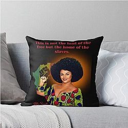 Jill Scott Sings New National Anthem Throw Pillow