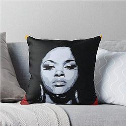 Jill Scott Throw Pillow