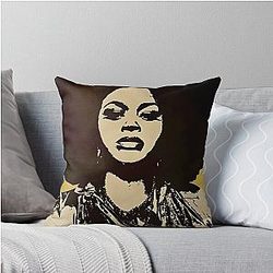 Jill Scott Throw Pillow