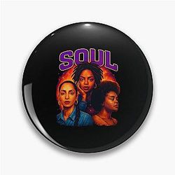 Beautiful Queen of Soul Lauryn Hill Sade Adu Jill Scott Pin