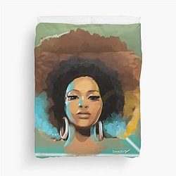 Right Angle Portrait Jill Scott Duvet Cover