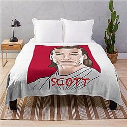 Jill Scott Portrait Throw Blanket