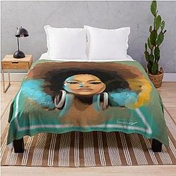 Jill Scott Throw Blanket