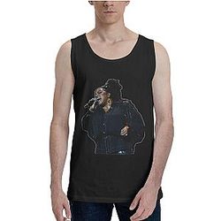 Mens Jill Scott Sleeveless Tank Top Black Gym Workout Summer T-Shirts