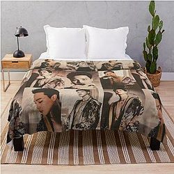 Jimin College Throw Blanket