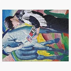 Jimin Blue Horse Jigsaw Puzzle