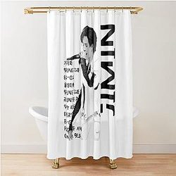 Jimin BTS K-Pop Shower Curtain