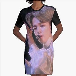 Jimin 90s heartthrob Graphic T-Shirt Dress