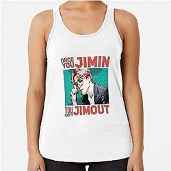 Once you Jimin you can't turn back Racerback Tank Top