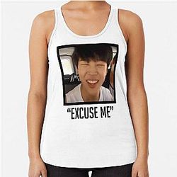 Jimin Excuse Me Racerback Tank Top