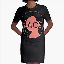 Jimin Face Graphic T-Shirt Dress