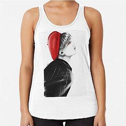Jimin digital painting Racerback Tank Top
