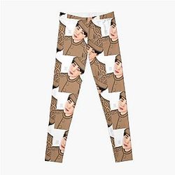 BTS Jimin in Brown Leggings