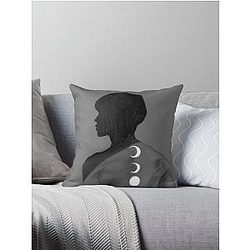 Jimin Moon Tattoo Throw Pillow
