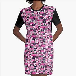 Jimin collage Graphic T-Shirt Dress