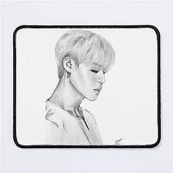 Jimin BTS Pencil Art Portrait Mousepad
