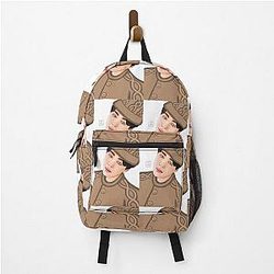 BTS Jimin in Brown Backpack
