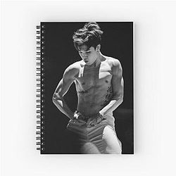BTS Jimin Shirtless Spiral Notebook