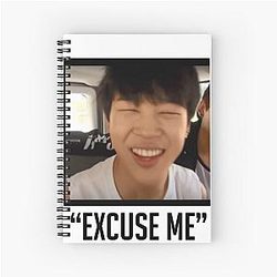 Jimin Excuse Me Spiral Notebook