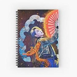 Jimin Golden Phoenix Spiral Notebook