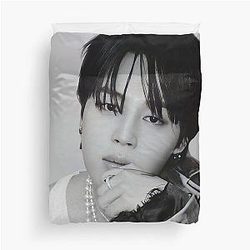 Jimin Monochrome Duvet Cover