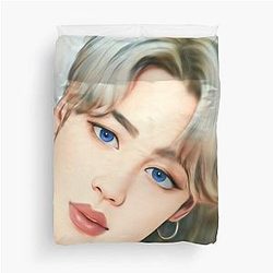 Blonde Jimin Duvet Cover