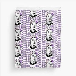 Bae Jimin Purple Pink Hair Duvet Cover