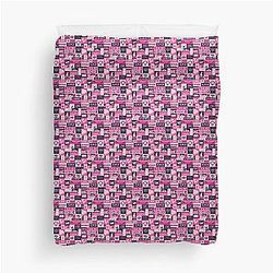 Jimin Collage Pink Duvet Cover