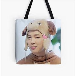 BTS Jimin puppy Tote Bag