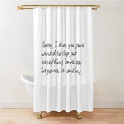 Kanye West Quote from Jimmy Kimmel Interview Shower Curtain