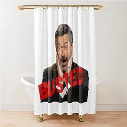 Jimmy Kimmel Busted Shower Curtain