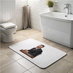 Jimmy Kimmel - Late Night Talk Show Star Jimmy Kimmel Bath Mats