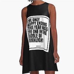 Jimmy Kimmel Middle of the Moonlight A-Line Dress
