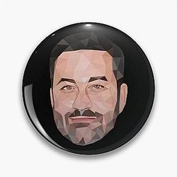 Jimmy Kimmel low poly art pin