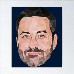 Jimmy Kimmel Low Poly Art Poster