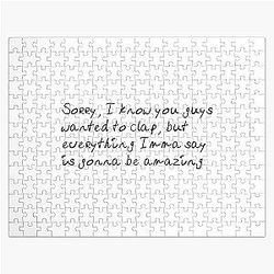 Kanye West Quote from Jimmy Kimmel Interview Jigsaw Puzzle