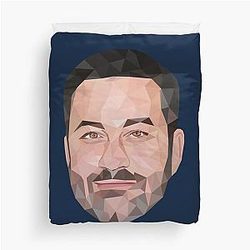 Jimmy Kimmel Low Poly Art Duvet Cover