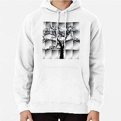 Leafless Oak on Gradient Pattern Pullover Hoodie RB0301