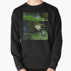 Water Lily Sheltered by its Own Leaves Pullover Sweatshirt RB0301