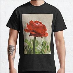 Glorious Red Ranunculus Classic T Shirt RB0301