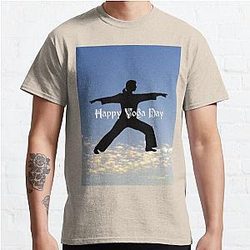 Happy Yoga Day Classic T Shirt RB0301