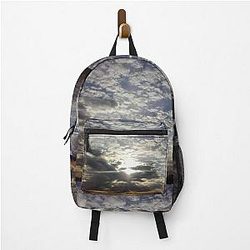 Setting Sun Illuminating Clouds Over Lake Hiawatha  Backpack RB0301