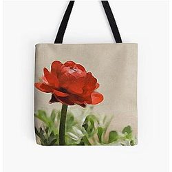 Glorious Red Ranunculus All Over Print Tote Bag RB0301