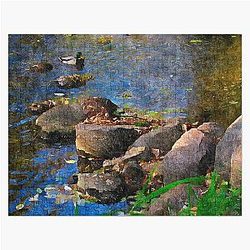 Arc of Rocks in a Creek Jigsaw Puzzle RB0301