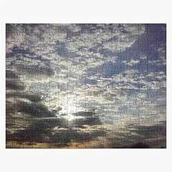 Setting Sun Illuminating Clouds Over Lake Hiawatha  Jigsaw Puzzle RB0301