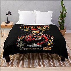 fire membra skull 3  jinjer high best sell Tshirt trending  Throw Blanket RB0301